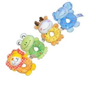 Tumama Baby Soft Plush Rattles Grabbers Set Of 4